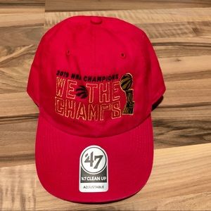 Men 2019 NBA Champions We The Champs Red Cap